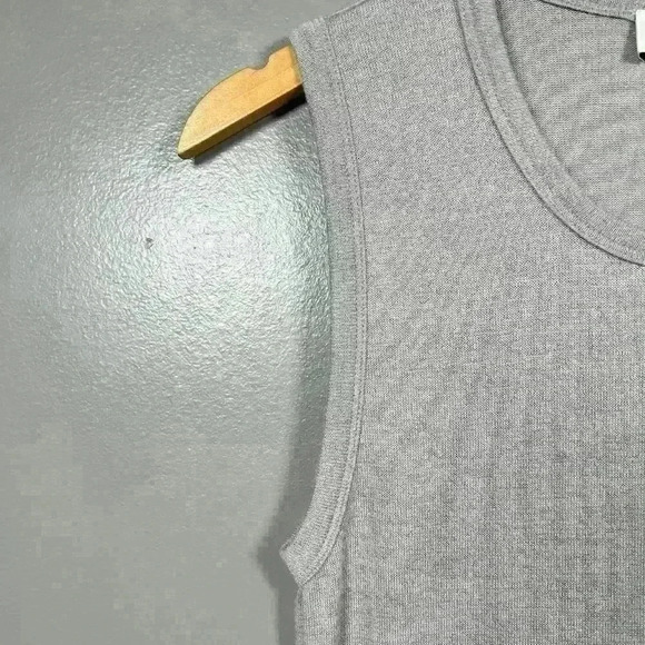 WILFRED FREE Jersey Knit Tank Maxi Dress Gray Lightweight Casual Women Small - Picture 8 of 10